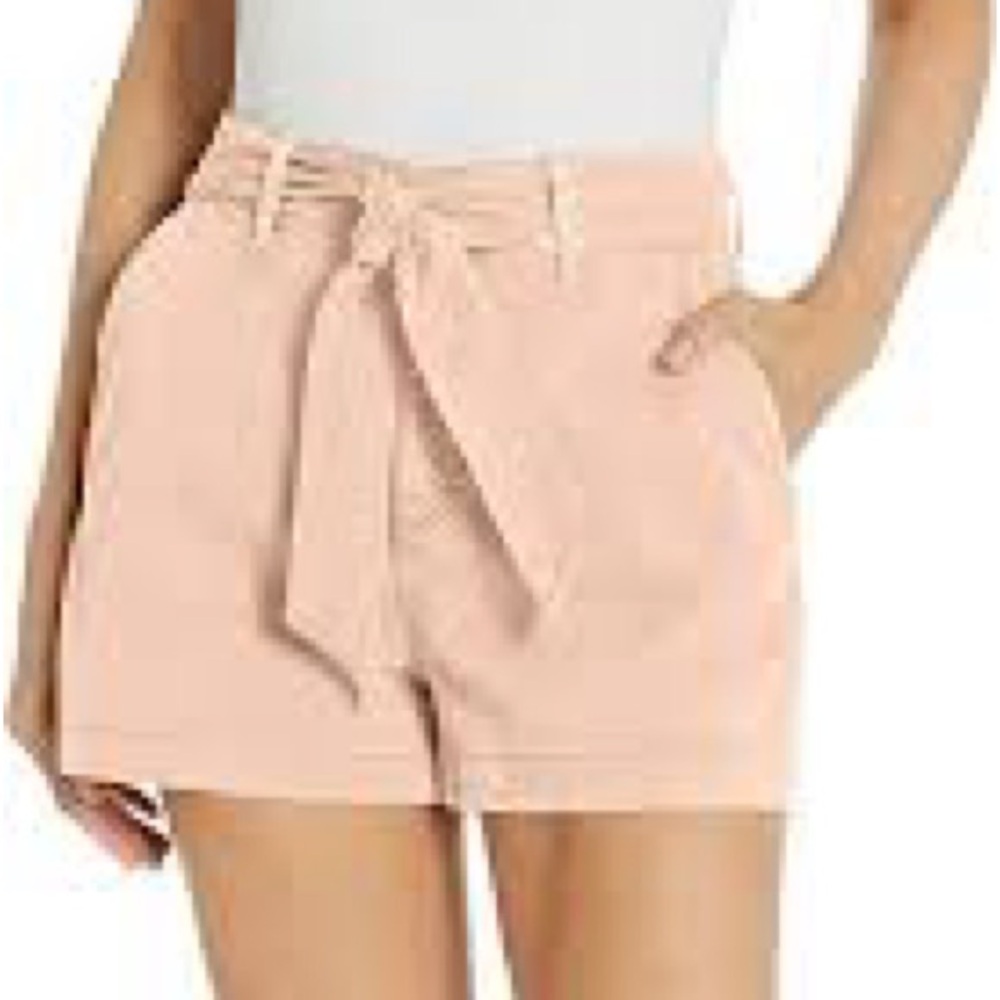 Paige Anessa Tie Waist Short in Vintage Light Rose - Size 28